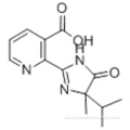 3-Pyridinecarboxylicacid, 2-[4,5-dihydro-4-methyl-4-(1-methylethyl)-5-oxo-1H-imidazol-2-yl] CAS 81334-34-1